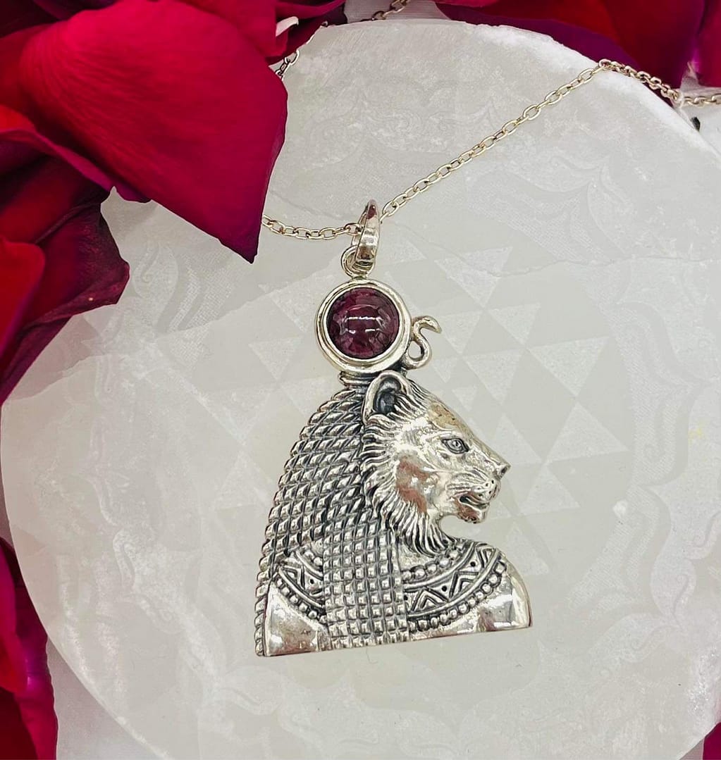 Silver Sekhmet Pendant - Image 2