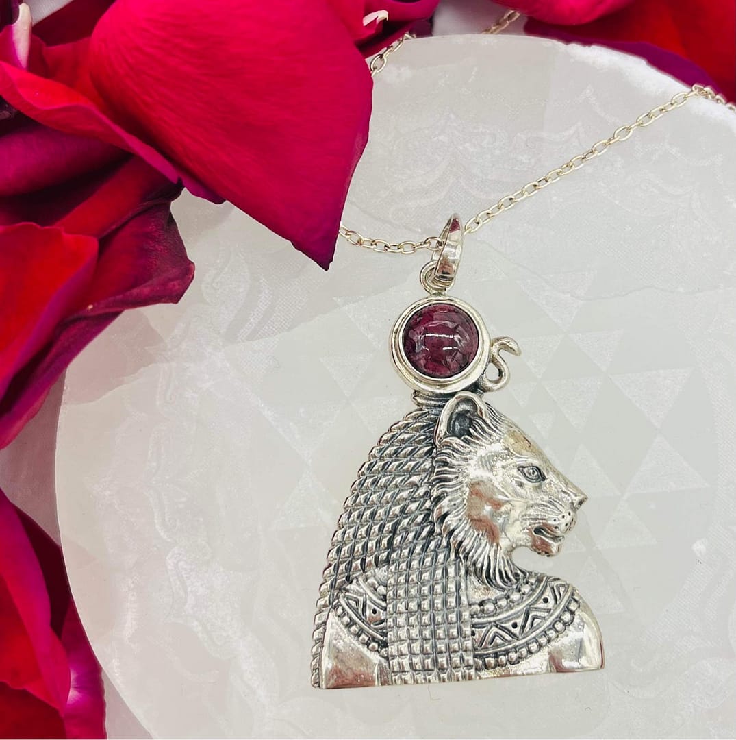 Silver Sekhmet Pendant