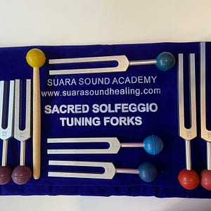 Sacred Solfeggio Set - 9 Forks in Silver