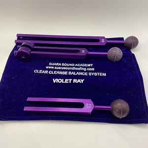 Clear, Cleanse and Balance forks in Violet Ray