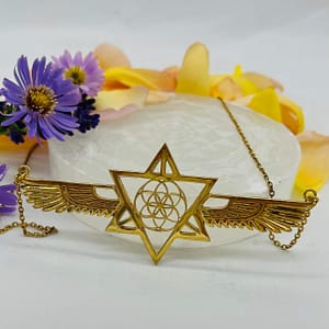 18 Carat Gold plated on 925 silver Sacred Geometry