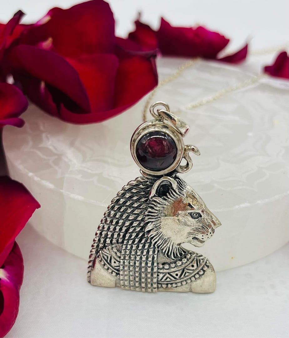 Silver Sekhmet Pendant - Image 3